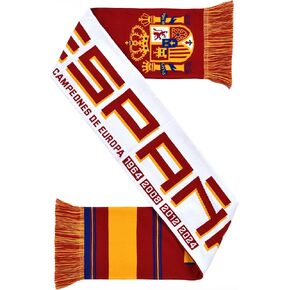 Spain España Soccer High-Definition HD Knit Scarf (2024 Euro Champions)