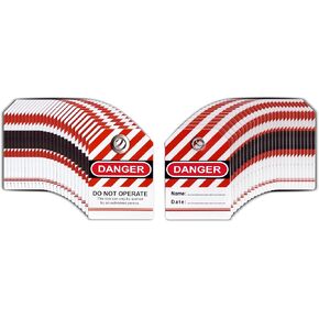 Lockout Tagout Tags - Pack of 30 Premium Vinyl Danger Do Not Operate Tags, 0.50mm Thick, 2x2.8-inch, Water-Resistant, OSHA Compliant, Customizable - Pack of 30/50/100 (30)