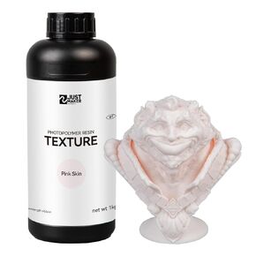 3D Printer Resin Texture Resin, Matte Textured Resin, 405nm Standard Photopolymer Resin, High Precision and Wide Compatibility 3D Printing Resin, 1KG - Skin