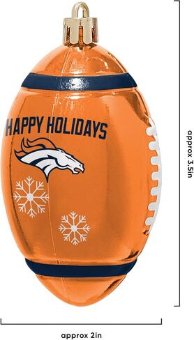 FOCO Denver Broncos NFL 12 Pack Football Ornament Set in Saudi Arabia