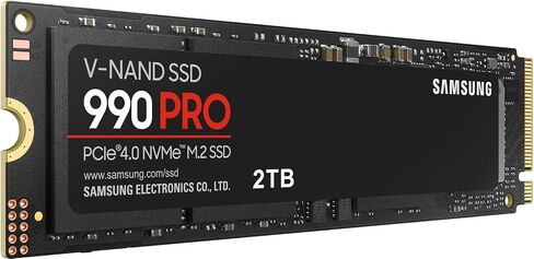 Samsung SSD 990 PRO 2TB, PCIe 4.0 M.2 2280, Up to 7,450 MB/s | NVMe Internal Solid State Hard Drive for High End Computing, Gaming, and Heavy Duty Workstations, (MZ-V9P2T0B/AM) in Saudi Arabia