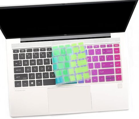 i-Tensodo 2 PCS Keyboard Cover for 14 inch HP Probook 440 445 G8 G9 G10, HP Probook 640 G7 G8, HP Probook 14 Laptop Protective Accessories-Black+Clear in Kuwait