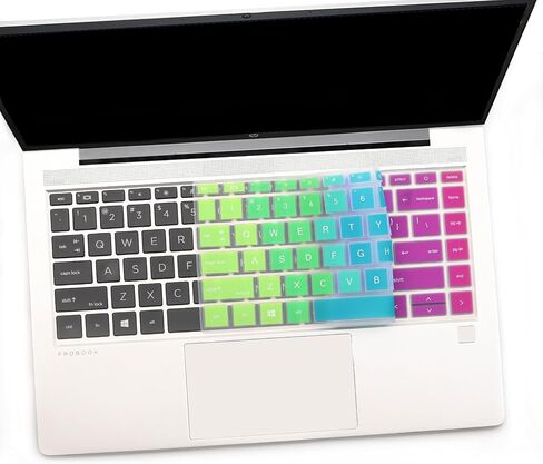 i-Tensodo 2 PCS Keyboard Cover for 14 inch HP Probook 440 445 G8 G9 G10, HP Probook 640 G7 G8, HP Probook 14 Laptop Protective Accessories-Black+Clear in Kuwait