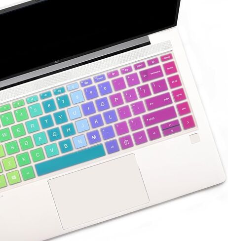 i-Tensodo 2 PCS Keyboard Cover for 14 inch HP Probook 440 445 G8 G9 G10, HP Probook 640 G7 G8, HP Probook 14 Laptop Protective Accessories-Black+Clear in Kuwait