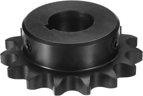 uxcell #60 Chain Roller Sprocket B Type, 1-1/4" Bore 15 Tooth Single Strand Chain Sprocket, Carbon Steel, Keyway with Set Screws in Saudi Arabia