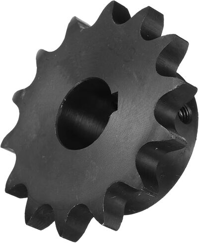 uxcell #60 Chain Roller Sprocket B Type, 1-1/4" Bore 15 Tooth Single Strand Chain Sprocket, Carbon Steel, Keyway with Set Screws in Saudi Arabia