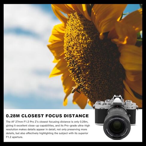 VILTROX 27mm F1.2 Pro Level Z Mount Lens Autofocus Lens f/1.2 Large Aperture APS-C Lens Compatible with Nikon Z9 Z8 Z7 Z6 Z5 Z50 Z30 ZFC Nikon Z Mount Cameras Lens in Kuwait