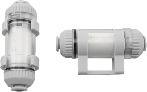 TAODAN 2PCS Air Vacuum Precision Filter Pneumatic Pipeline Air Filtration Effect ZFC200-06B (Snap-in Type) with 2 Replaceable Hose Nylon Filter Cores in Saudi Arabia