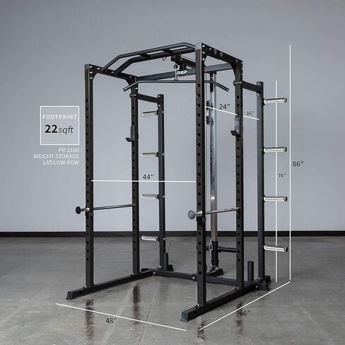 رف الطاقة REP Fitness PR-1100 - قفص رفع بوزن 700 رطل لتدريب الأثقال in Kuwait