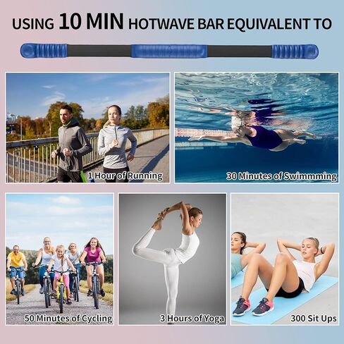 Fitness Exercise Bar,Elastic Fitness Bar,High Frequency Vibration Training Bar,Fat Buring Workout Bar For Yoga Pilates Sports,Power Twister Bar For Arm,Abdominal Muscles Strength Exercises In Home Gym in Kuwait