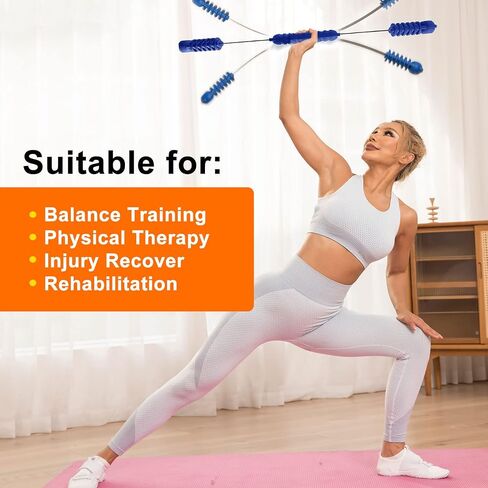 Fitness Exercise Bar,Elastic Fitness Bar,High Frequency Vibration Training Bar,Fat Buring Workout Bar For Yoga Pilates Sports,Power Twister Bar For Arm,Abdominal Muscles Strength Exercises In Home Gym in Kuwait