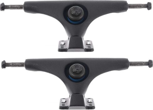 الشاحنات 9.0 بوصة شاحن تزلج عكسي Kingpin Trucks، أسود مع أزرق (مجموعة من 2) in Kuwait