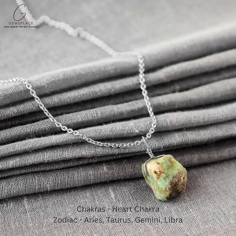 Raw Crystal Necklace, Amethyst Rough Stone Necklace, Dainty Stone Pendant, Healing Crystals Healing Stone Pendant for Beauty, Love and Positive Energy, Jewelry Gift in Kuwait