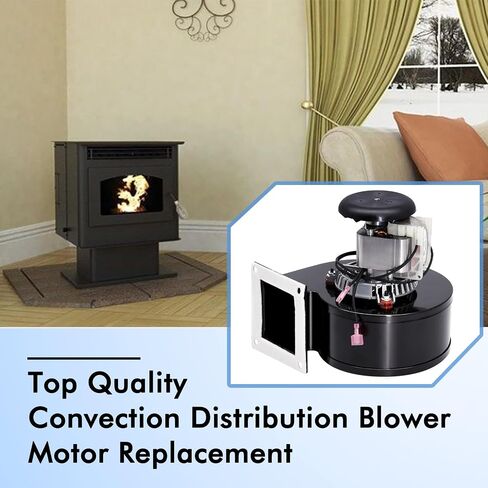 A-E-027 Exhaust Blower Fan for Breckwell Big E, P22, P23, P24, P26, P2000, P2700 Pellet Stove, Combustion Blower for US Stove & USSC 5040 Pellet Stove in Saudi Arabia