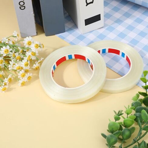 Mono Filament Strapping Tape Strapping Tape 2 Roll 1/2 inch x 60 yds Packing Tape Heavy Duty Reinforced Fiberglass Tape Wearproof Tape Transparent Tape in Saudi Arabia