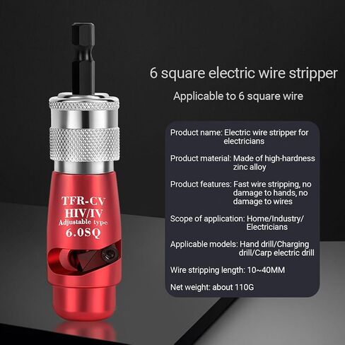 Electric Wire Stripper, American Special Multi-Function Cable Peeling Tool, Automatic Rotary Peeling Tool, Precision Wire Skinning, Insulated Wire Stripping Tool for Electricians,4mm² in Saudi Arabia