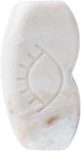 Durable Contact Lens Case | Premium, Non-Plastic, Eco-Friendly Contact Case | Sleek Modern Design with Magnetic Locking System | Made from Luxury Solid Surface Material (White Onyx) in Saudi Arabia