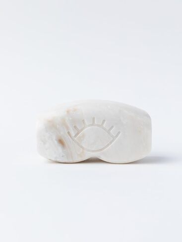 Durable Contact Lens Case | Premium, Non-Plastic, Eco-Friendly Contact Case | Sleek Modern Design with Magnetic Locking System | Made from Luxury Solid Surface Material (White Onyx) in Saudi Arabia