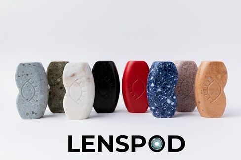 Durable Contact Lens Case | Premium, Non-Plastic, Eco-Friendly Contact Case | Sleek Modern Design with Magnetic Locking System | Made from Luxury Solid Surface Material (White Onyx) in Saudi Arabia