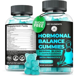 PMS Gummies Hormonal Balance Supplements For Women - Probiotic PMS Vitamins Menstrual Cramp Relief, Hot Flashes Menopause Support - PMS Relief with Dong Quai, Chasteberry, Black Cohosh & Ashwagandha