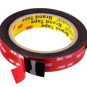 Couzeely Double Sided Tape Heavy Duty, Waterproof Mounting Foam Tape, 16.5ft Length, 0.98in Width, High Temperature Resistant Adhesive Tape for Car, LED Strip Light, Office Decor, Made of 3M VHB Tape.