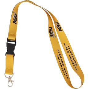 Desert Cactus Alabama State University Lanyard ASU ALASU Hornets HBCU Car Keys ID Badge Holder Keychain Detachable Breakaway Snap Buckle (Yellow)