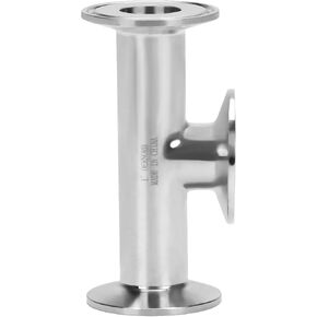 DERNORD 2 Inch Tri Clamp Tee 3 Way Instrument Tee Fittings Stainless Steel 304,51mm Pipe OD for Brewing System