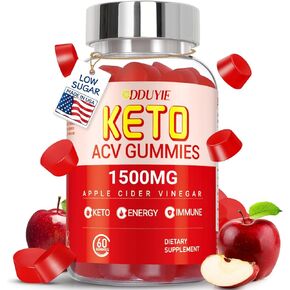 Keto ACV Gummies Extreme من 1500 مجم، علكة، خل التفاح مركب مع مسحوق عصير البنجر والرمان وB12، نباتي وغير معدل وراثيًا، 60 علكة