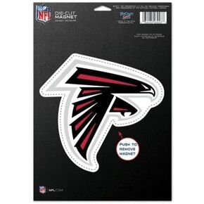Wincraft NFL Atlanta Falcons 83699010 Die Cut Logo Magnet, Small, Black