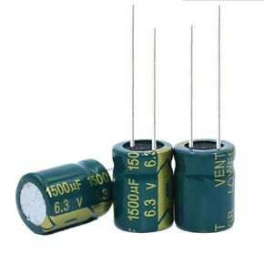 20 PCS 6.3V 1500UF Electrolytic Capacitor, High Frequency Aluminum Electrolytic Capacitors for Refrigerator, TV, LCD Monitor
