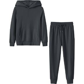 MoFiz Girls Tracksuit Sweatsuits Set 2 Piece Outfits Long Sleeve Pullover Hoodies and Zip Up Hoodies Sweatshirt and Sweatpant