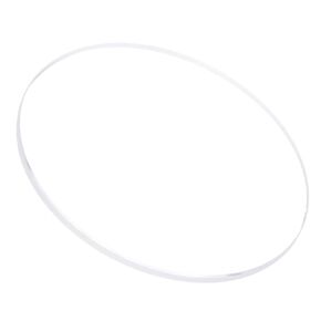 Watch Glass Crystal Lens, 39.5mm Diameter 1.5mm Thick, Round Flat Mineral Ultra-Clear Watch Glass Replacements - (Applications: for Watchmaker DIY Repairs)