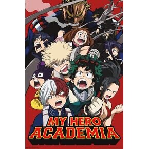 Trends International Hero Academia-Key Art 2 Wall Poster, 22.375 in x 34 in, Unframed Version