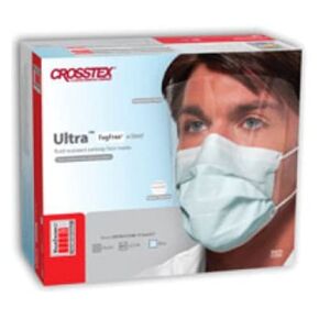 Crosstex CR-GCPW Ultra Fogfree Earloop Mask with Shield Blue (Pack of 25)