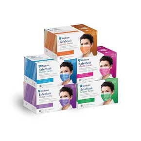 Medicom ME-2056 SafeMask Master Series Earloop Mask, Level 2, Shape, (Pack of 500)