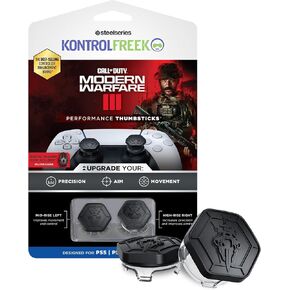 KontrolFreek Call of Duty: Modern Warfare II Performance Thumbsticks لأجهزة بلاي ستيشن 4 (PS4) وبلاي ستيشن 5 (PS5) | 2 شاهقة، هجينة/مسطحة | أسود/أخضر in Kuwait