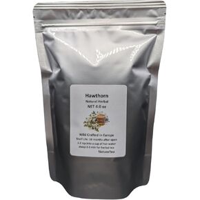 Hawthorn - Crataegus laevigata Loose Leaf & Flower C/S from 100% Nature (4 oz)