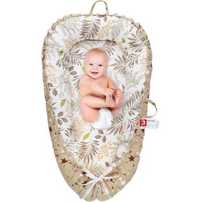 Baby Lounger for Newborn Cover，Removable Slipcover Infant Nest-Breathable & Portable Adjustable Cotton Soft Baby Floor Seat - for TravelNewborn Essentials