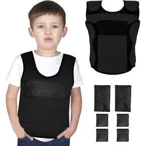Weight Vest for Kids Black (Black, Large)