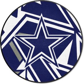 FANMATS 23250 Dallas Cowboys Roundel Rug - 27in. Diameter Xfit Design
