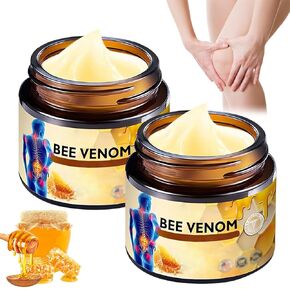 2PCS Bee Venom Cream,Bee Venom Advanced Joint and Bone Cream, Bee Venom Joint Cream, Advanced Professional New Bee Venom Professional Cream, for Back, Neck, Hands, Knee