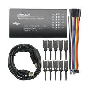 Virtual Oscilloscope Logic Analyzer I2C SPI CAN Uart Full-Featured Signal Generator 16MHz