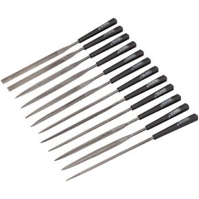 Draper 82640 140 mm Needle File 12 Piece Set, Blue
