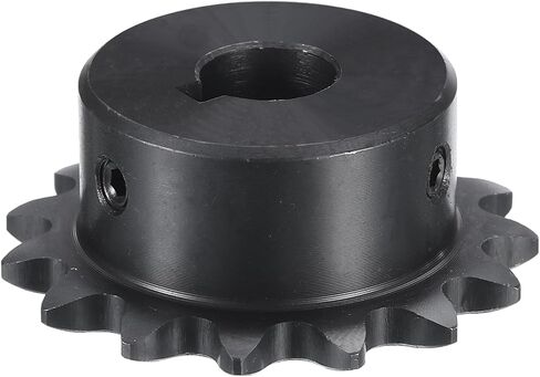 uxcell #35 Chain Roller Sprocket B Type, 1/2" Bore 15 Tooth Single Strand Chain Sprocket, Carbon Steel, Keyway with Set Screws in Saudi Arabia
