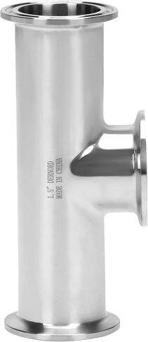 DERNORD 2 Inch Tri Clamp Tee 3 Way Instrument Tee Fittings Stainless Steel 304,51mm Pipe OD for Brewing System in Kuwait