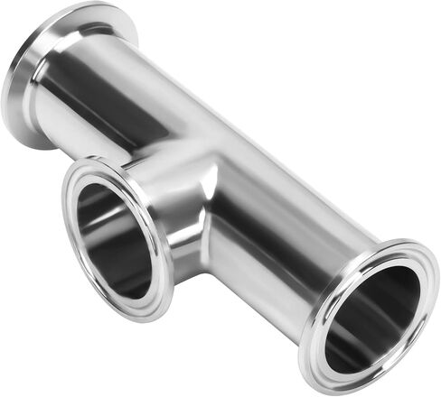 DERNORD 2 Inch Tri Clamp Tee 3 Way Instrument Tee Fittings Stainless Steel 304,51mm Pipe OD for Brewing System in Kuwait