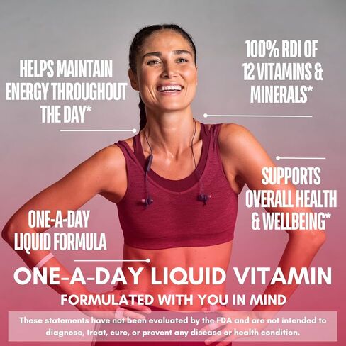 Tropical Oasis Adult Liquid Multivitamin -Liquid Multi-Vitamin and Mineral Supplement with 125 Total Nutrients Including; 85 Vitamins & Minerals, 23 Amino Acids, and 18 Herbs - 16 fl oz, 32 serv in Kuwait
