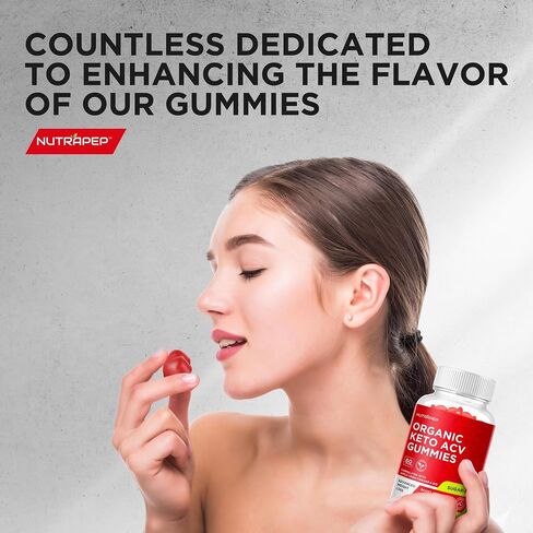 Organic Keto ACV Gummies for Advanced Weight Loss - Gluten & Sugar-Free Apple Cider Vinegar Diet Supplement for Women Men (1000MG) in Saudi Arabia