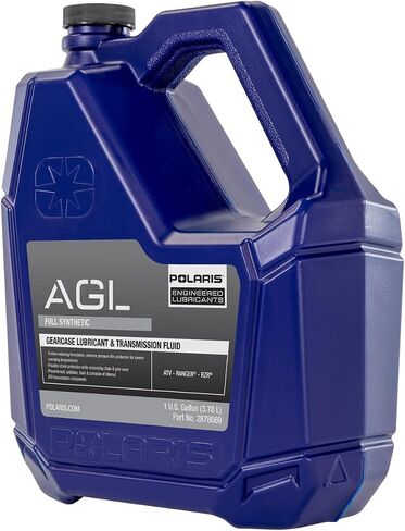 Polaris AGL Full Synthetic Automatic Gearcase Lubricant and Transmission Fluid for Off Road Vehicles With 4 Stroke Engine, 1 Gallon, Qty 1, for ATV UTV SxS Maintenance - 2878069 in Saudi Arabia