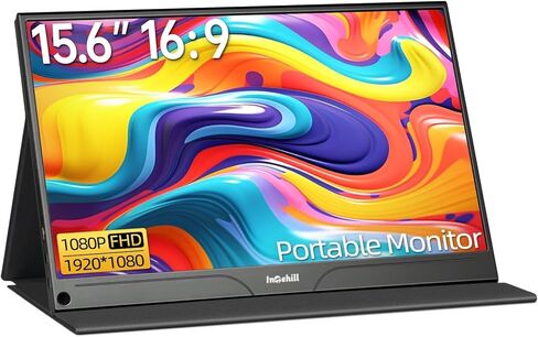 شاشة Intehill 4K المحمولة لأجهزة الكمبيوتر المحمول MacBook وMini PC شاشة كمبيوتر محمولة عالية الجودة مقاس 16 بوصة بدقة 3840x2400 ونسبة ذهبية U16NA in Kuwait